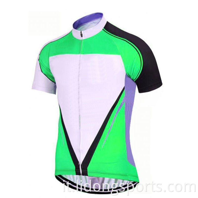 Maglie per ciclismo sportivo rapido traspirante personalizzato uniforme da bici